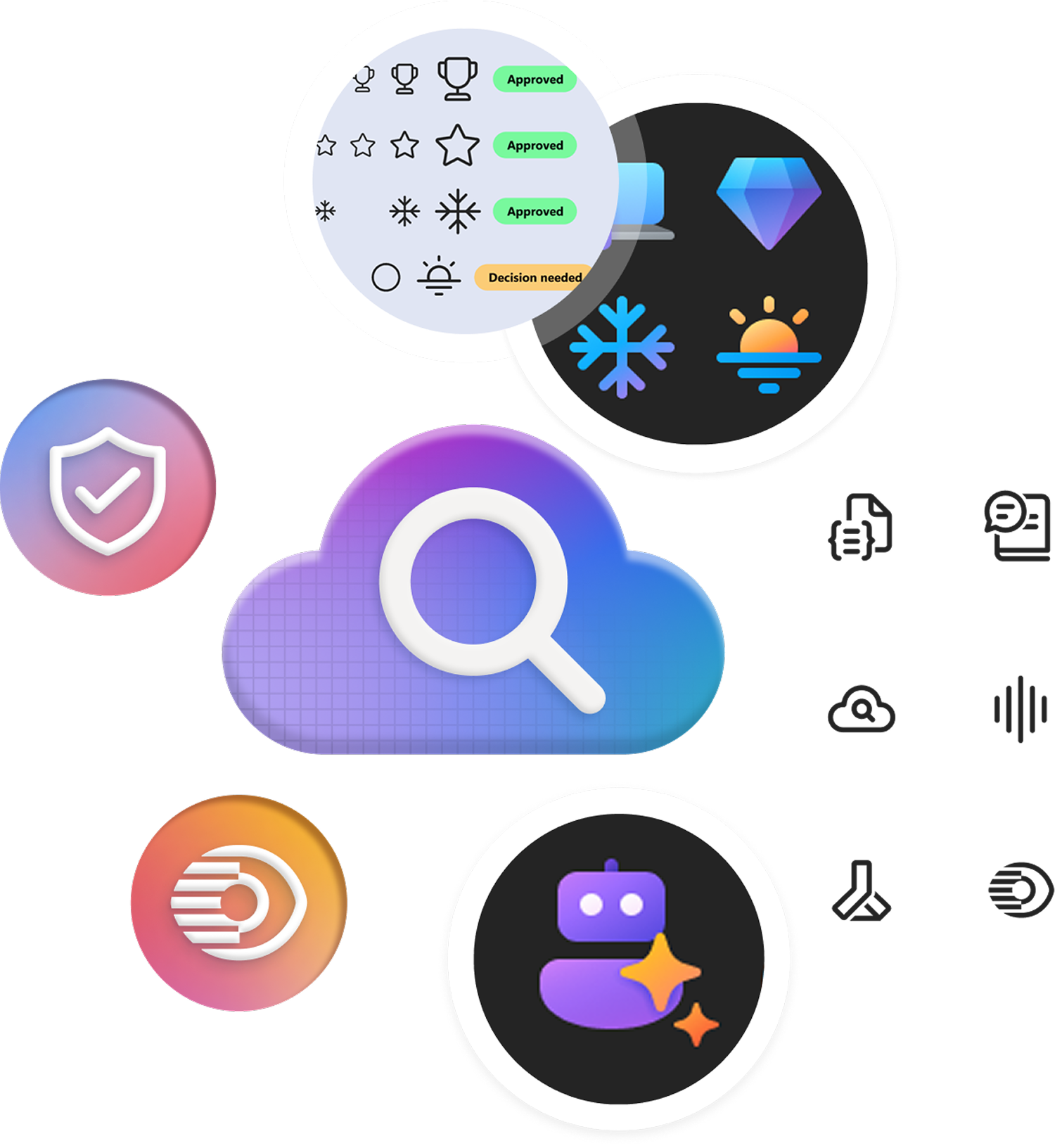 Various icon designs