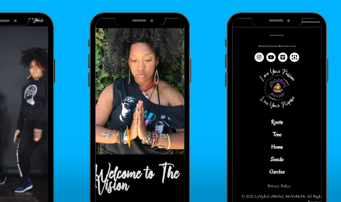 Mobile phone website designs