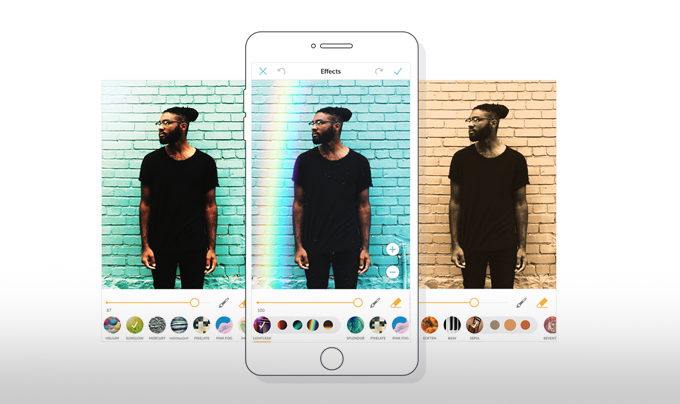 Color variations of a photo