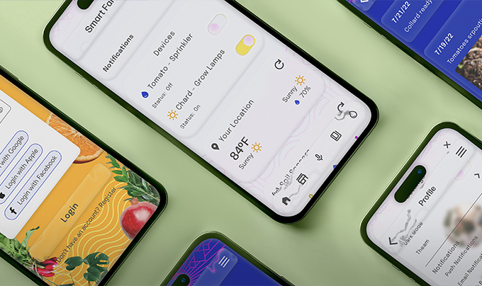 Smart phone menu layout