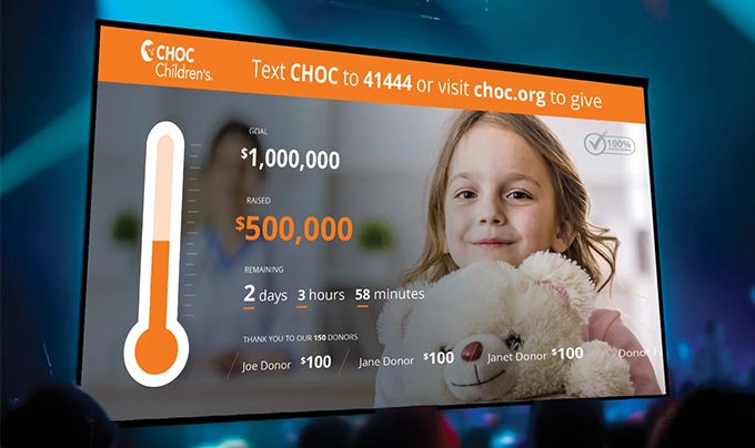 Fundraising advertisement